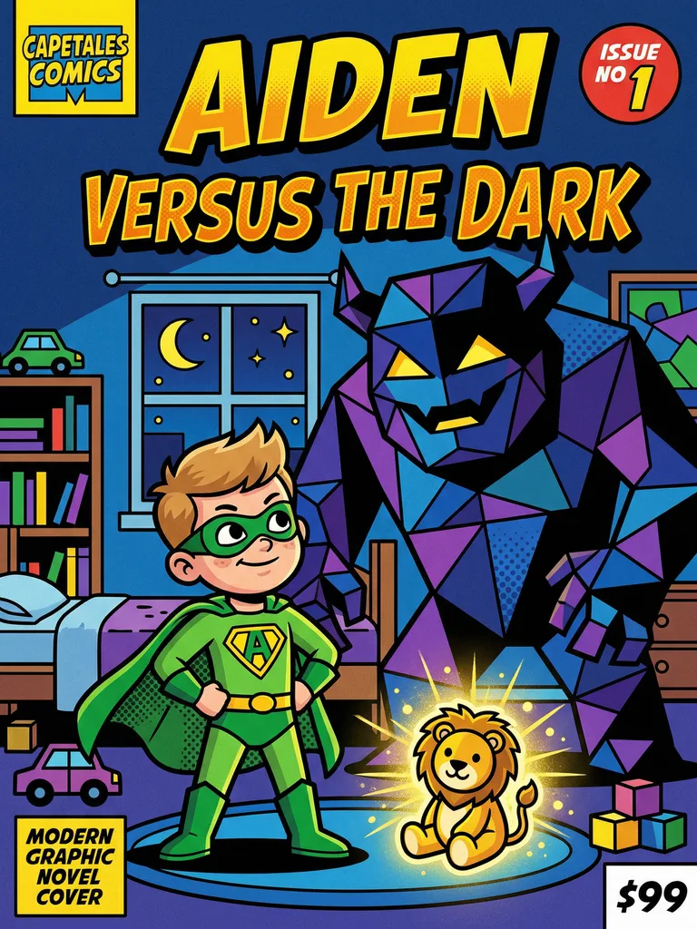 Aiden Versus the Dark — Bold and Graphic cover