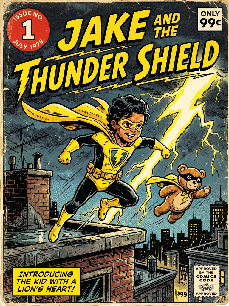 Jake and the Thunder Shield — Superhero Comic cover