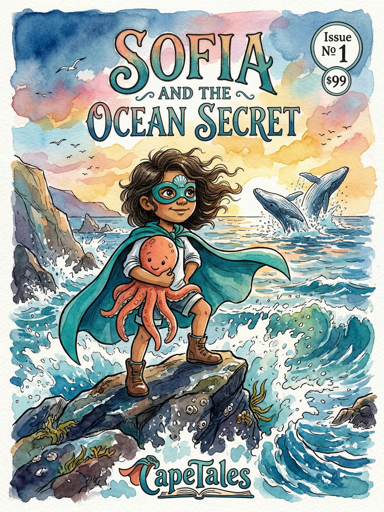 Sofia and the Ocean Secret — Watercolor Adventure cover