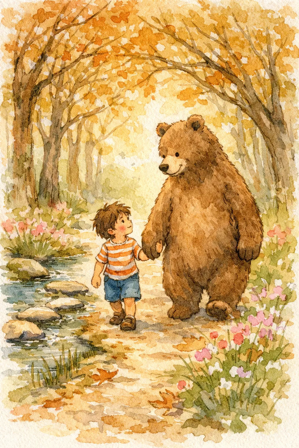 Watercolor Adventure style — dreamy painted look